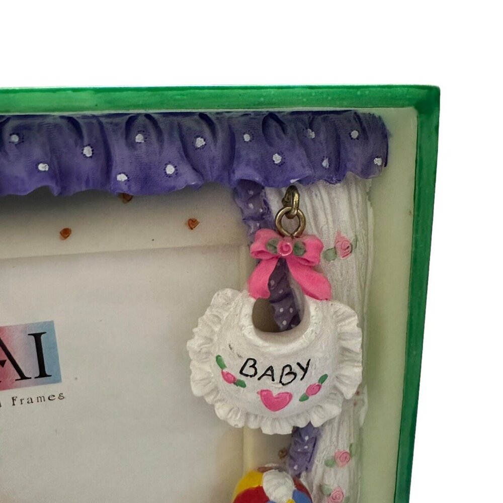 EAI Fashion Frames Heavy Resin Shadowbox Frame New Baby Infant 3D Easel Hanging - Picture 5 of 11